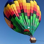 Огромный воздушный шар над Чимганом