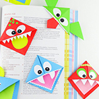 Оригами для детей «Книжная закладка»